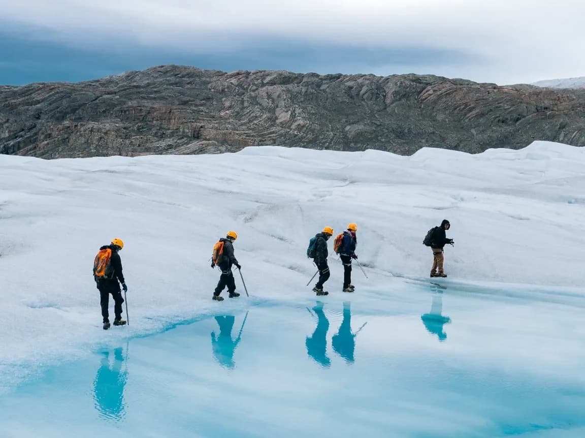 Caminata sobre el Glaciar Grey