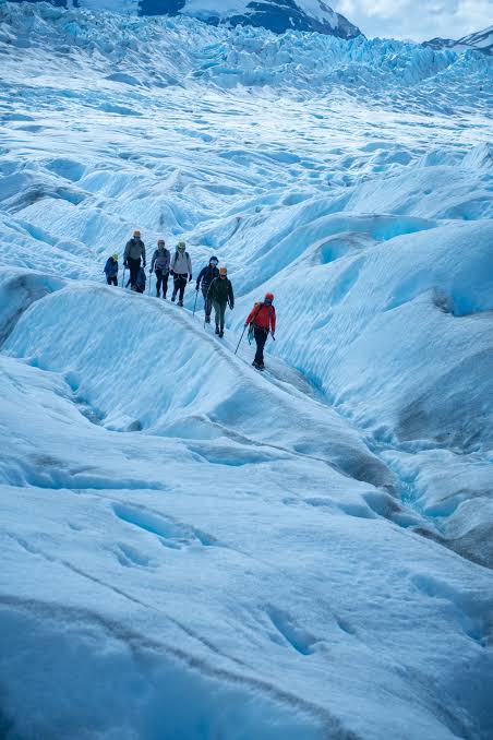 Caminata sobre el Glaciar Grey