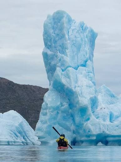 Kayak en Lago Grey
